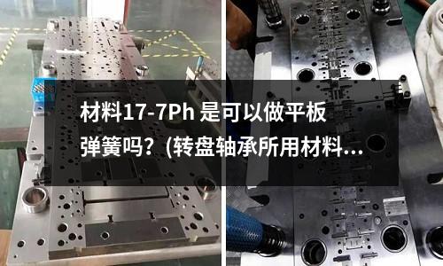 材料17-7Ph 是可以做平板彈簧嗎？(轉盤軸承所用材料是什么)