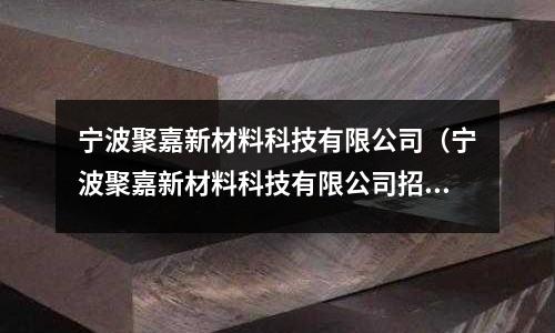 寧波聚嘉新材料科技有限公司（寧波聚嘉新材料科技有限公司招聘）