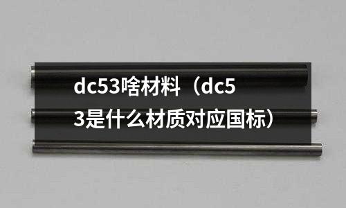 dc53啥材料（dc53是什么材質(zhì)對應國標）