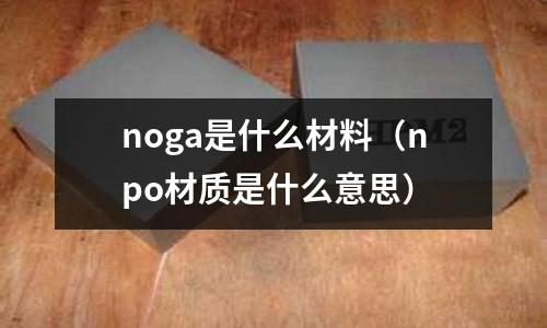 noga是什么材料（npo材質是什么意思）