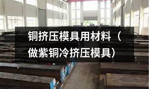 銅擠壓模具用材料（做紫銅冷擠壓模具）