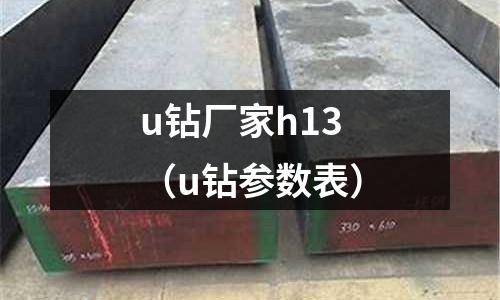 u鉆廠家h13（u鉆參數(shù)表）