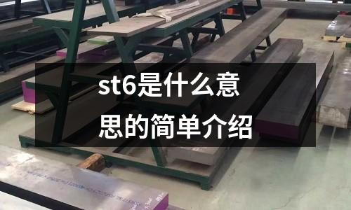 st6是什么意思的簡單介紹