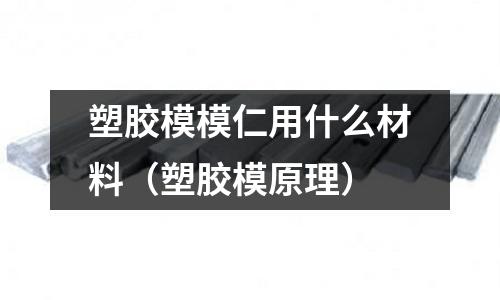 塑膠模模仁用什么材料（塑膠模原理）