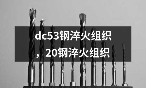 dc53鋼淬火組織，20鋼淬火組織