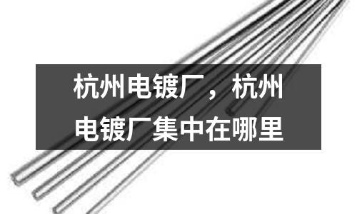 杭州電鍍廠，杭州電鍍廠集中在哪里