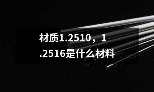 材質1.2510，1.2516是什么材料