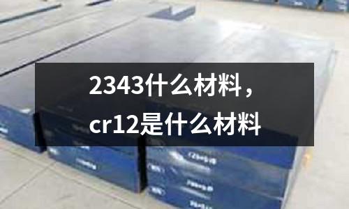 2343什么材料，cr12是什么材料