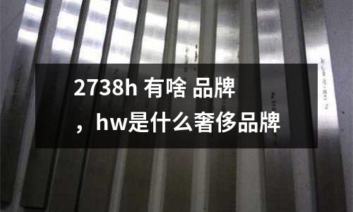 2738h 有啥 品牌，hw是什么奢侈品牌