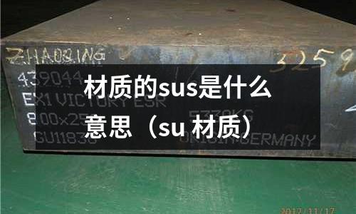 材質的sus是什么意思（su 材質）