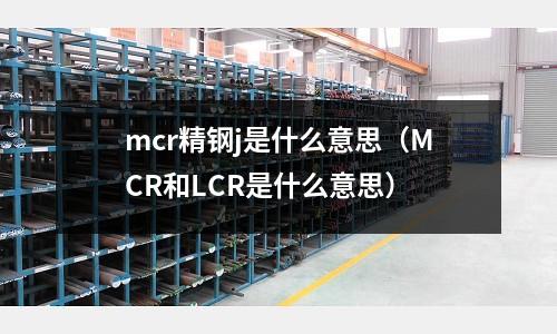 mcr精鋼j是什么意思（MCR和LCR是什么意思）