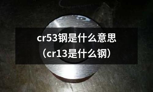 cr53鋼是什么意思（cr13是什么鋼）