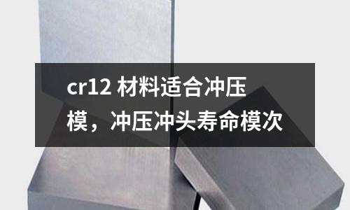 cr12 材料適合沖壓模，沖壓沖頭壽命模次