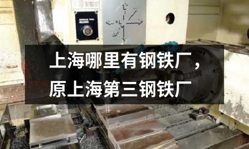 上海哪里有鋼鐵廠，原上海第三鋼鐵廠