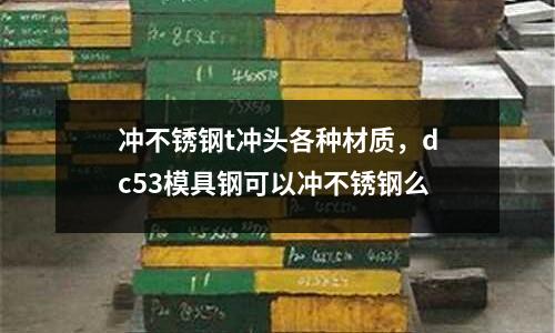 沖不銹鋼t沖頭各種材質(zhì)，dc53模具鋼可以沖不銹鋼么