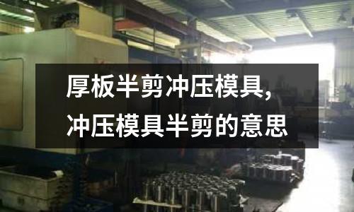 厚板半剪沖壓模具,沖壓模具半剪的意思