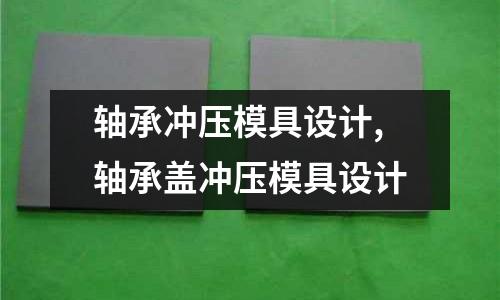 軸承沖壓模具設(shè)計,軸承蓋沖壓模具設(shè)計