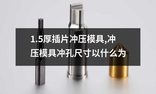 1.5厚插片沖壓模具,沖壓模具沖孔尺寸以什么為