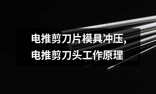 電推剪刀片模具沖壓,電推剪刀頭工作原理