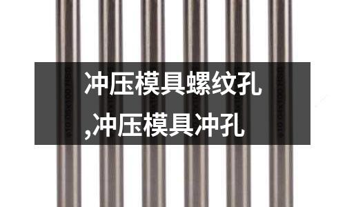 沖壓模具螺紋孔,沖壓模具沖孔