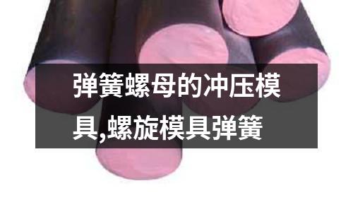 彈簧螺母的沖壓模具,螺旋模具彈簧