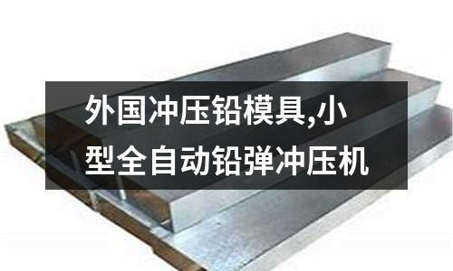 外國沖壓鉛模具,小型全自動鉛彈沖壓機