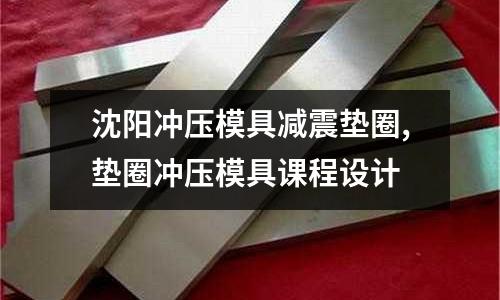 沈陽沖壓模具減震墊圈,墊圈沖壓模具課程設(shè)計(jì)