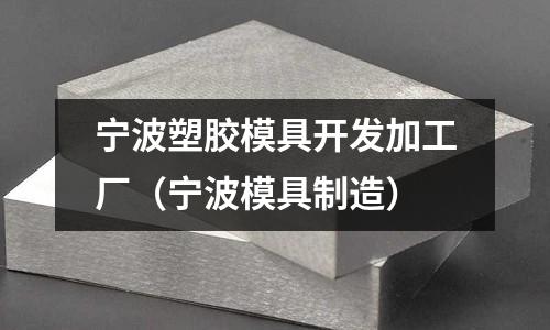 寧波塑膠模具開發(fā)加工廠（寧波模具制造）