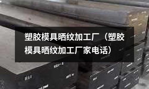 塑膠模具曬紋加工廠（塑膠模具曬紋加工廠家電話）