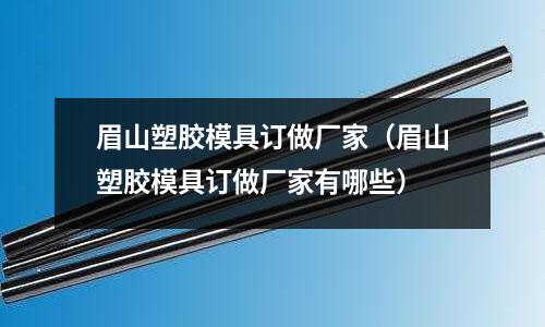 眉山塑膠模具訂做廠家（眉山塑膠模具訂做廠家有哪些）