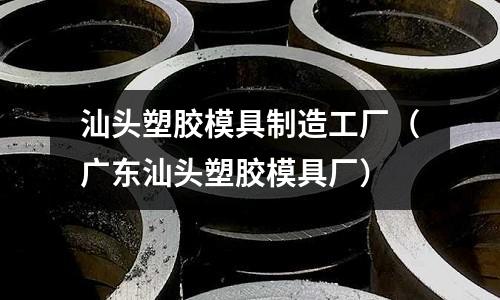 汕頭塑膠模具制造工廠（廣東汕頭塑膠模具廠）