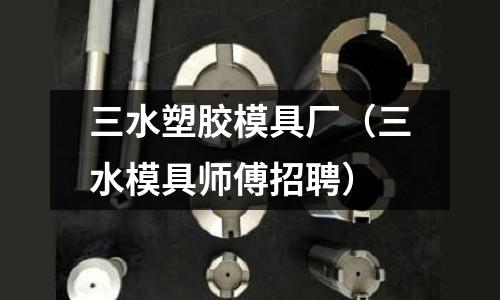 三水塑膠模具廠（三水模具師傅招聘）