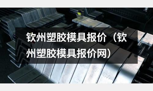 欽州塑膠模具報(bào)價(jià)（欽州塑膠模具報(bào)價(jià)網(wǎng)）