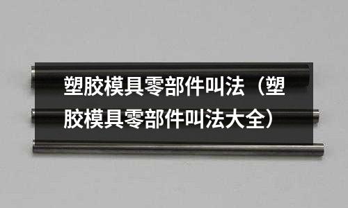 塑膠模具零部件叫法（塑膠模具零部件叫法大全）