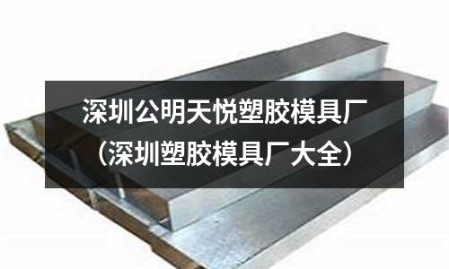 深圳公明天悅塑膠模具廠（深圳塑膠模具廠大全）