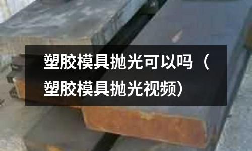 塑膠模具拋光可以嗎（塑膠模具拋光視頻）