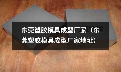 東莞塑膠模具成型廠家（東莞塑膠模具成型廠家地址）