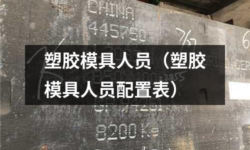 塑膠模具人員（塑膠模具人員配置表）