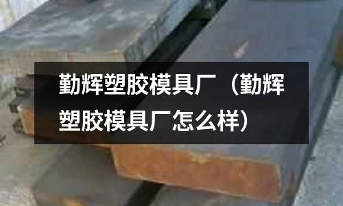 勤輝塑膠模具廠（勤輝塑膠模具廠怎么樣）