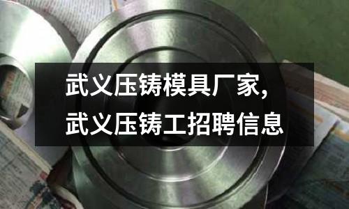 武義壓鑄模具廠家,武義壓鑄工招聘信息