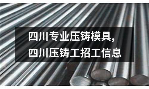 四川專業(yè)壓鑄模具,四川壓鑄工招工信息