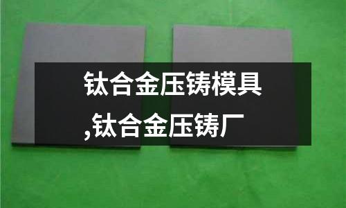 鈦合金壓鑄模具,鈦合金壓鑄廠