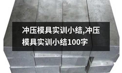 沖壓模具實訓小結,沖壓模具實訓小結100字