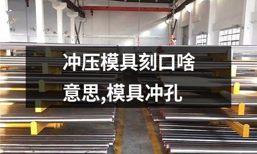 沖壓模具刻口啥意思,模具沖孔