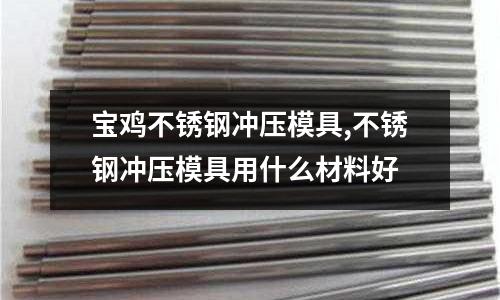 寶雞不銹鋼沖壓模具,不銹鋼沖壓模具用什么材料好