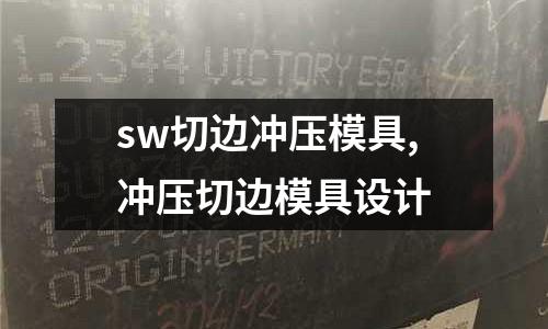 sw切邊沖壓模具,沖壓切邊模具設(shè)計(jì)