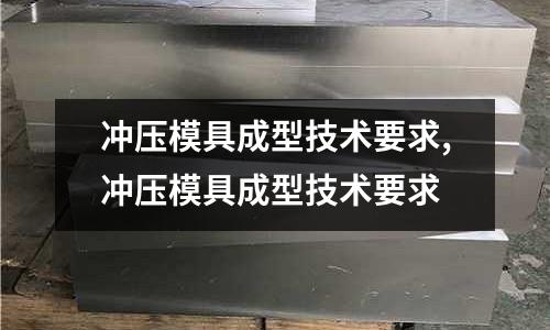 沖壓模具成型技術(shù)要求,沖壓模具成型技術(shù)要求