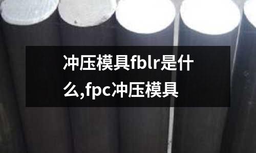 沖壓模具fblr是什么,fpc沖壓模具