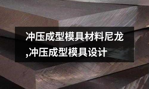 沖壓成型模具材料尼龍,沖壓成型模具設(shè)計