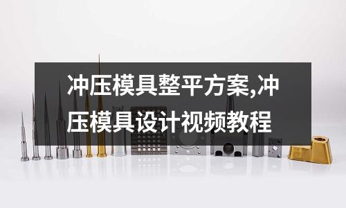 沖壓模具整平方案,沖壓模具設(shè)計(jì)視頻教程